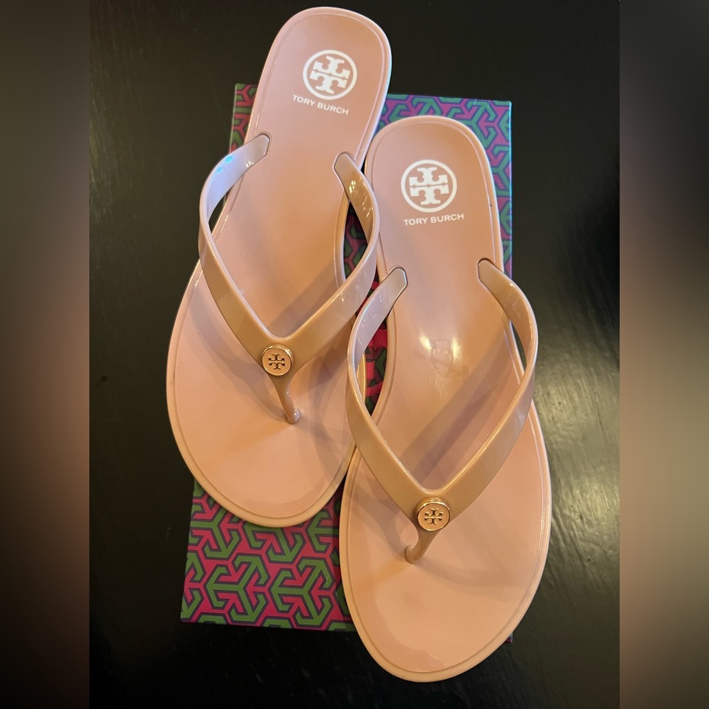 Tory Burch Studded Jelly Thong Sandal -TPU